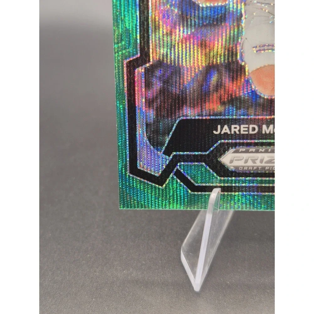 2024 Panini Jared McCain 35 Rookie Green Wave Prizm Duke Blue Devils RC